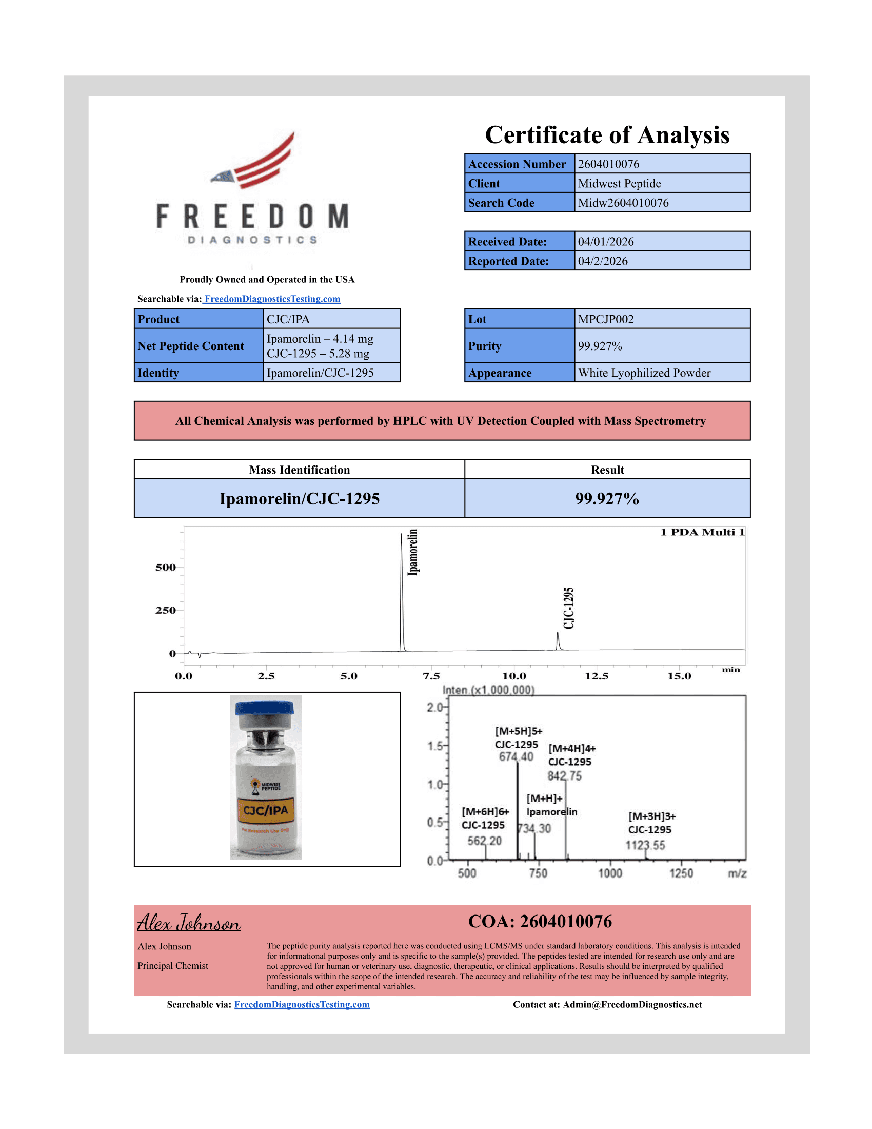 CJC-1295 + Ipamorelin Blend 10mg (No DAC) | Midwest Peptide CJC-1295 + Ipamorelin Blend 10mg (No DAC) | Midwest Peptide